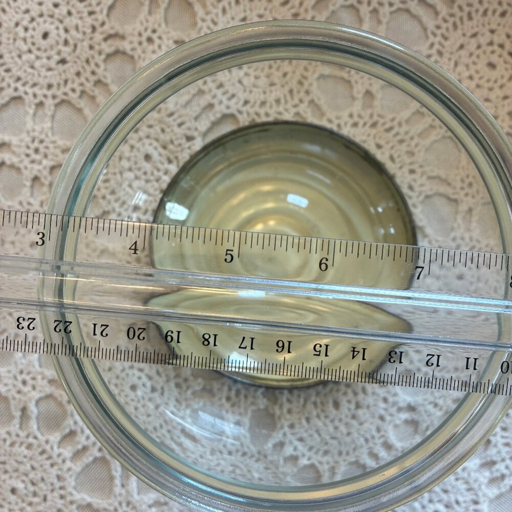 196 Vintage Counter Jar with Lid, Fish Bowl Design